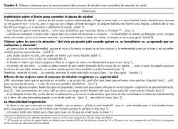 Dilemas y barreras para el reconocimiento del consumo de alcohol como necesidad de atención en salud.