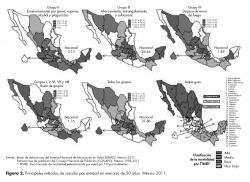 Principales métodos de suicidio por entidad en menores de 20 años. México 2011.